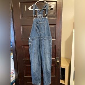 Gap denim overalls, size L